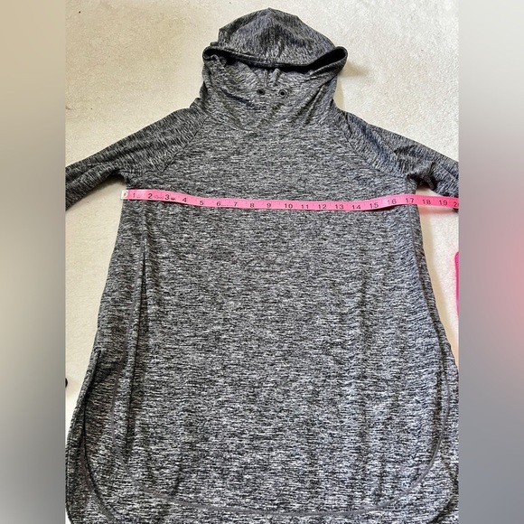 Athleta Uptempo Cowl Neck Heathered Sweatshirt- XS - Picture 2 of 9
